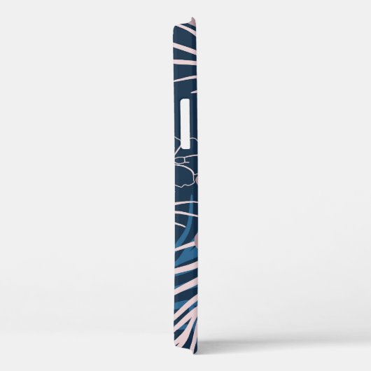 Tropische bloemen palmbladeren textuur Case-Mate iPhone case (Achterkant / Rechts)