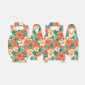 Tropische bloemen patroon Hawaïaanse sfeer Bedankdoosjes (Uitgevouwen)