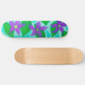 Tropische bloemen persoonlijk skateboard (Horizontaal)