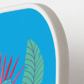 Tropische bloemen pickleball paddle (Links Detail)