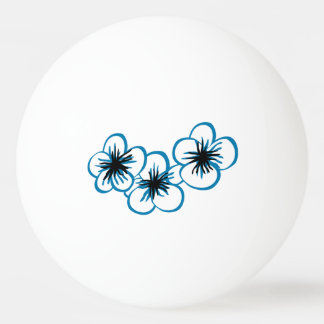 Tropische bloemen pingpong Ball