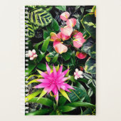 Tropische bloemen planner (Voorkant)