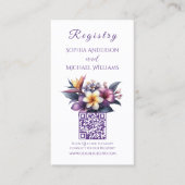 Tropische Bloemen - Registry-Honeymoon Visitekaartje (Voorkant)