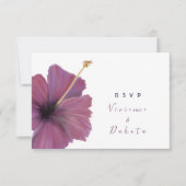 Tropische bloemen RSVP bruiloft Kaart (Voorkant)