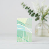 Tropische Bloemen Sieraden Display Kaarten Visitekaartje (Staand voorkant)