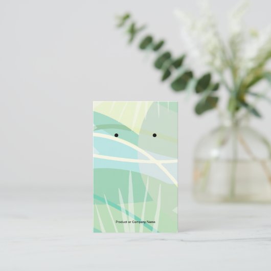 Tropische Bloemen Sieraden Display Kaarten Visitekaartje (Staand voorkant)