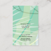 Tropische Bloemen Sieraden Display Kaarten Visitekaartje (Achterkant)