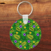tropische bloemen sleutelhanger (Achterkant)