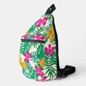 Tropische bloemen sling bag (Rechterhoek)