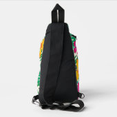 Tropische bloemen sling bag (Achterkant)