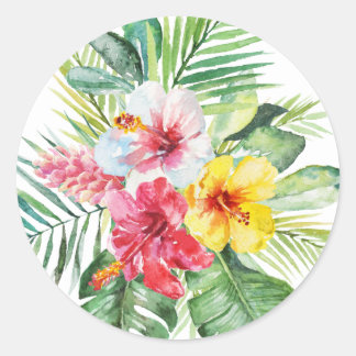 Tropische Bloemen Sticker