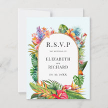 Tropische Bloemen Strand Huwelijk