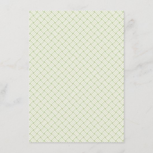 Tropische Bloemen Strand Wedding Details Informatiekaartje (Achterkant)