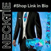 Tropische bloemen stropdas