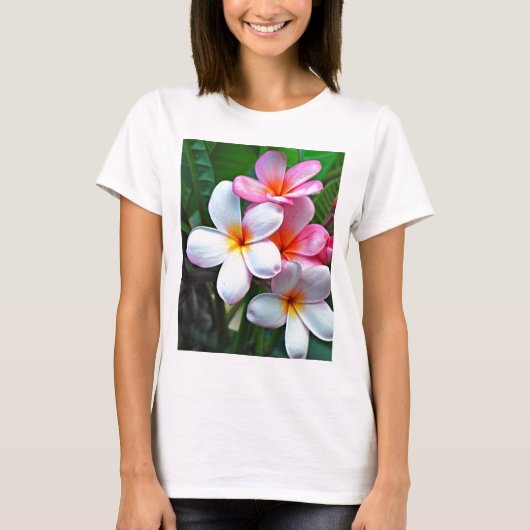Tropische bloemen t-shirt (Voorkant)