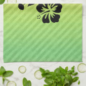 Tropische bloemen theedoek (Gevouwen)