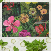 Tropische bloemen 🌺 theedoek (Gevouwen)