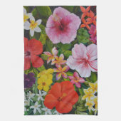 Tropische bloemen theedoek (Verticaal)