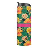 Tropische bloemen thermosbeker (Geroteerd rechts)