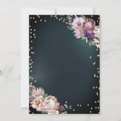 Tropische Bloemen Tiara Diamanten Groen 50e Kaart (Achterkant)