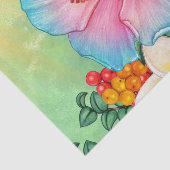 Tropische bloemen tissuepapier (Detail)