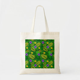 tropische bloemen tote bag