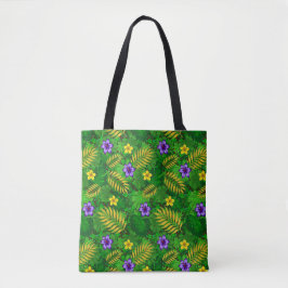 tropische bloemen tote bag