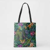 Tropische bloemen tote bag (Voorkant)