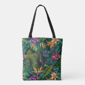 Tropische bloemen tote bag (Achterkant)