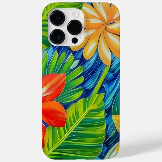 Tropische bloemen twee Case-Mate iPhone case (Achterkant)