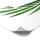 Tropische bloemen tweeling 1e verjaardag Welkomstt Poster (Hoek)