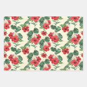 Tropische bloemen van de witte lotus inpakpapier vel (Voorkant 2)