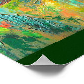 Tropische bloemen van het paradijsschilderen poster (Hoek)