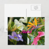 Tropische bloemen van Kauai Hawaii Briefkaart (Voorkant / Achterkant)