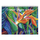 Tropische bloemen van Kauai Hawaii kalender (Hoes)