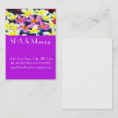 Tropische bloemen visitekaartje (Voorkant / Achterkant)