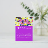 Tropische bloemen visitekaartje (Staand voorkant)