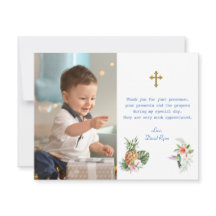 Tropische Bloemen Vogel Foto Jongen Doop