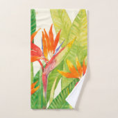 Tropische bloemen | Vogel van het Paradijs Bad Handdoek (Handdoek)