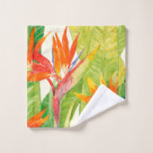 Tropische bloemen | Vogel van het Paradijs Bad Handdoek (Wasdoekje)