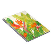 Tropische bloemen | Vogel van het Paradijs Notitieboek (Rechterzijde)