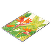 Tropische bloemen | Vogel van het Paradijs Notitieboek (Linkerzijde)