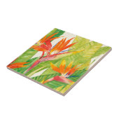 Tropische bloemen | Vogel van het Paradijs Tegeltje (Zijkant)