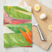 Tropische bloemen | Vogel van het Paradijs Theedoek (Quarter Fold)