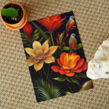 Tropische Bloemen & Vogels | Moderne Haeckel Groet