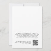 Tropische Bloemen Waterverf Alles in een Bruiloft Kaart (Achterkant)