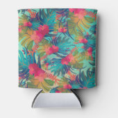 Tropische Bloemen Waterverf Koelbox Blikjeskoeler (Voorkant)