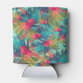 Tropische Bloemen Waterverf Koelbox Blikjeskoeler (Achterkant)