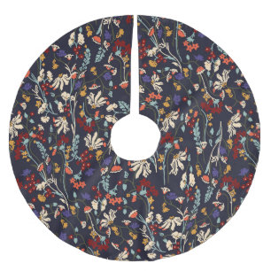 Tropische bloemen: Willekeurige botanische Vintage Kerstboom Rok