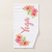 Tropische Bloemen Yoga Oefening Handdoek (Handdoek)